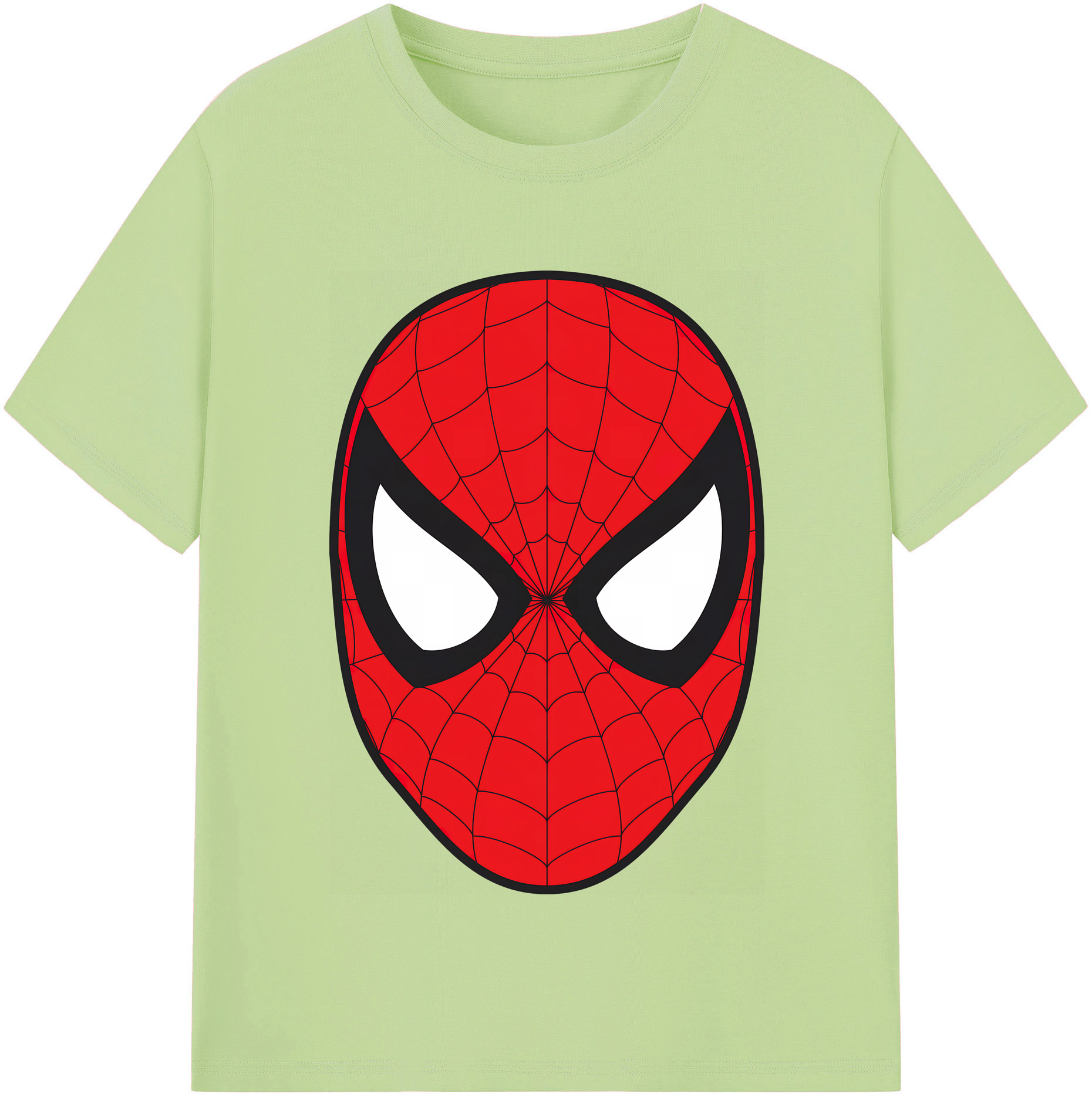 （画像用） Spider Man スパイダーマン 綿100％半袖Tシャツ（フロントプリント）